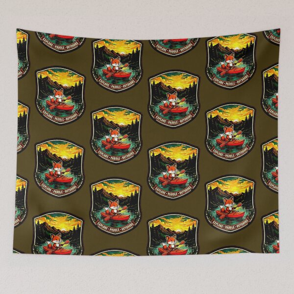 Item preview, Explore Paddle Outdoors | Vintage Zorro Kayak Design designed and sold by AstronautMerch.