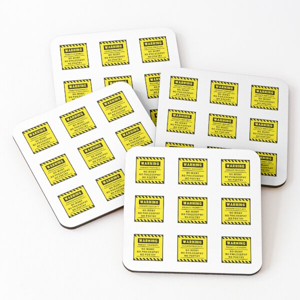 Item preview, Warning / No Irony / Sticker Pack designed and sold by swkzr.