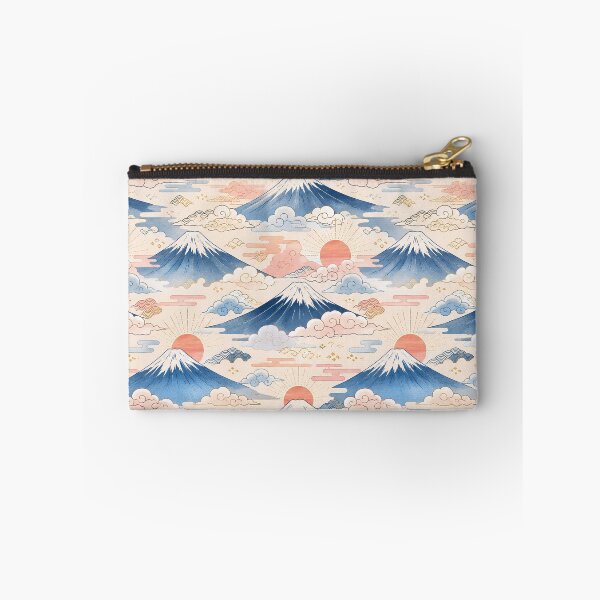 Item preview, Cute Mount Fuji Sunrise and Clouds Seamless Japanese Pattern designed and sold by WangAew.