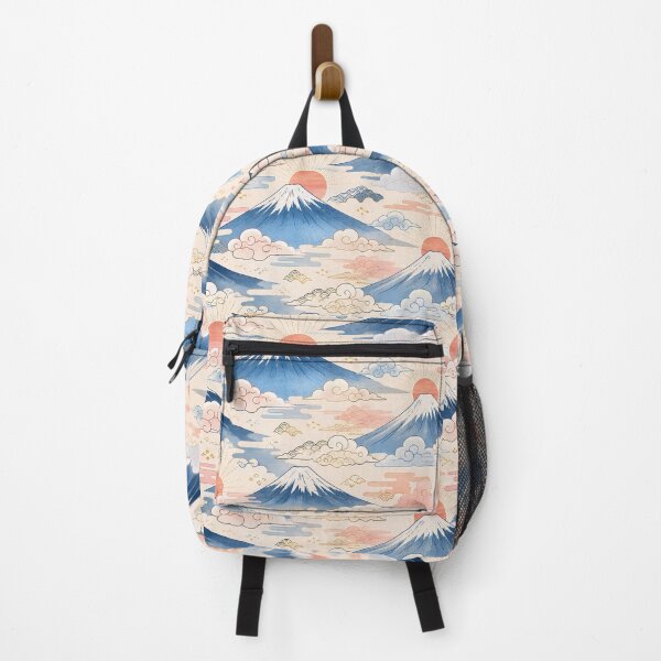 Item preview, Cute Mount Fuji Sunrise and Clouds Seamless Japanese Pattern designed and sold by WangAew.