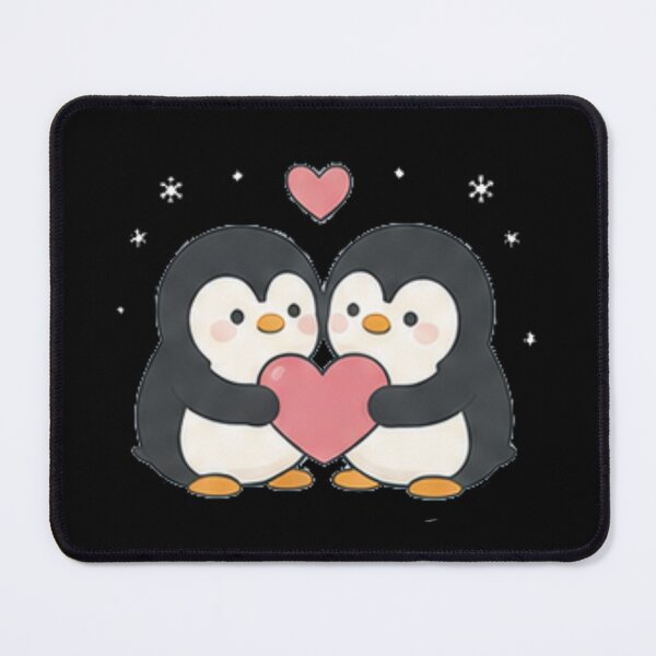 Item preview, Cute Kawaii Penguin Couple Holding Heart Love Valentine Aesthetic designed and sold by Rehnair.