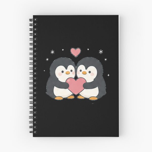 Item preview, Cute Kawaii Penguin Couple Holding Heart Love Valentine Aesthetic designed and sold by Rehnair.