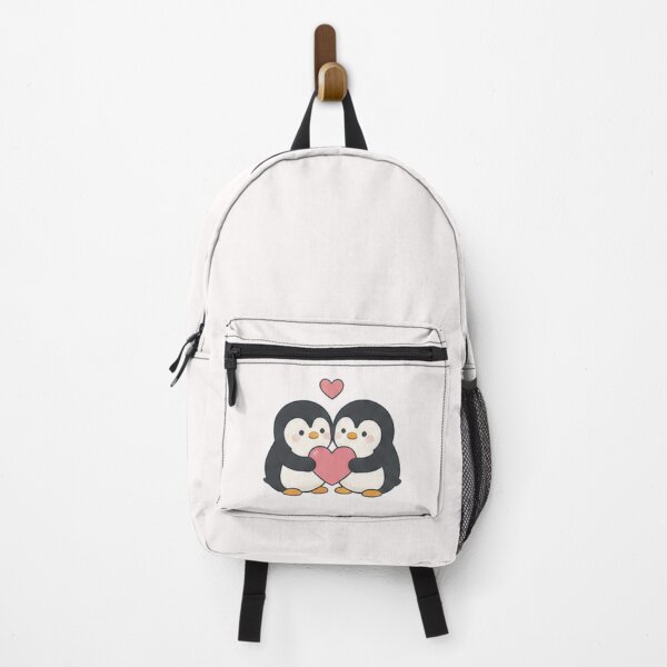 Item preview, Cute Kawaii Penguin Couple Holding Heart Love Valentine Aesthetic designed and sold by Rehnair.