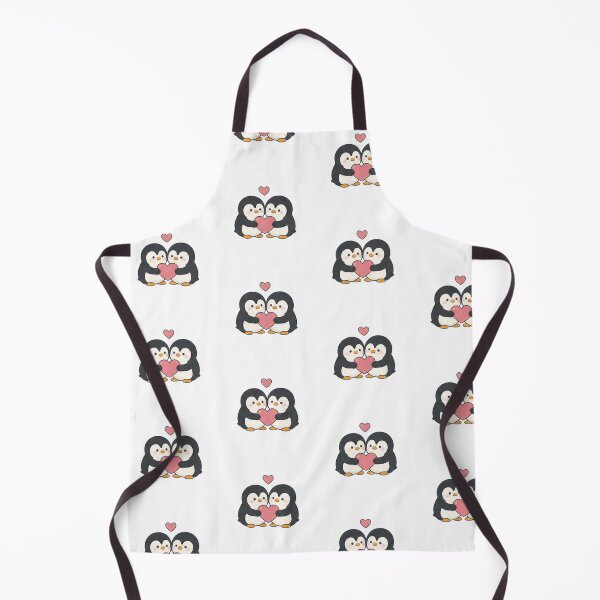 Item preview, Cute Kawaii Penguin Couple Holding Heart Love Valentine Aesthetic designed and sold by Rehnair.