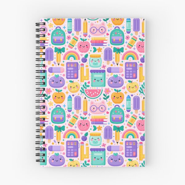 Item preview, Kawaii Back to School Doodle Pattern designed and sold by junkydotcom.