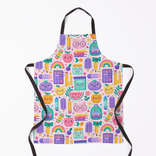 Item preview, Kawaii Back to School Doodle Pattern designed and sold by junkydotcom.