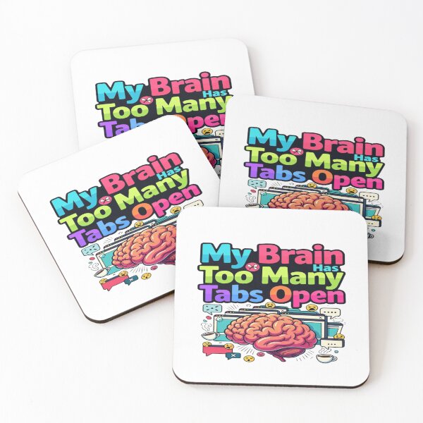 Item preview, My Brain Has Too Many Tabs Open | Funny Overthinking & Mental Chaos T-Shirt | Multitasking, Work & Tech Humor Gift designed and sold by Sushikidsntoddlers.