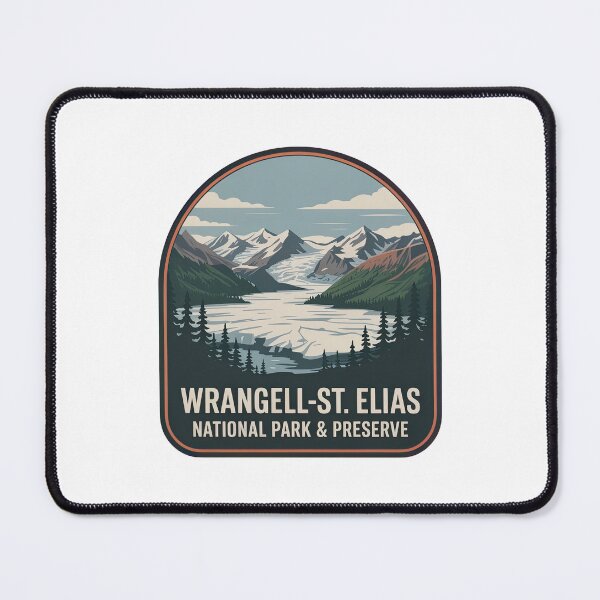 Item preview, Wrangell-St. Elias National Park & Preserve Vintage Travel Badge designed and sold by Teelogic.
