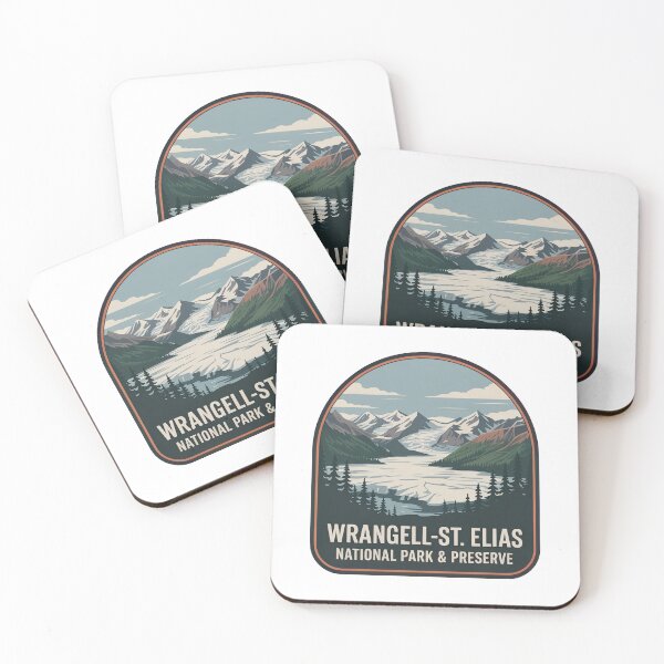 Item preview, Wrangell-St. Elias National Park & Preserve Vintage Travel Badge designed and sold by Teelogic.