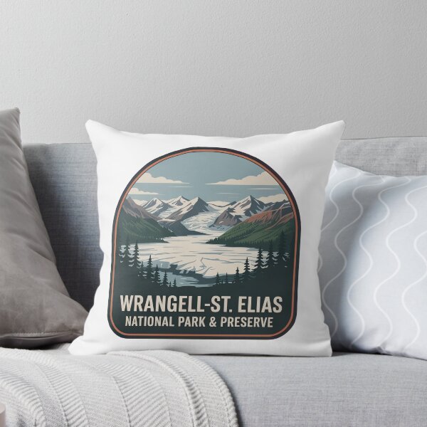 Item preview, Wrangell-St. Elias National Park & Preserve Vintage Travel Badge designed and sold by Teelogic.