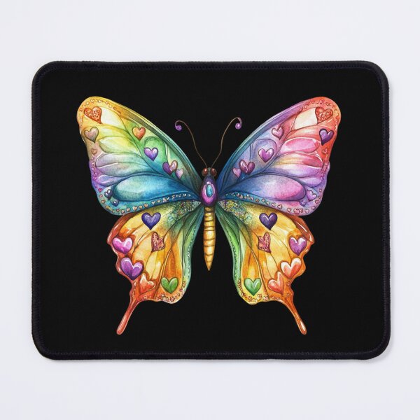 Item preview, Colorful Heart Patterned Butterfly designed and sold by jierrfan.