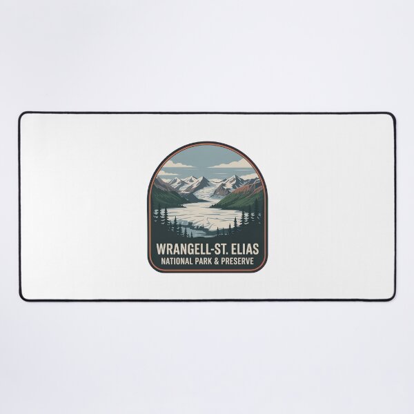 Item preview, Wrangell-St. Elias National Park & Preserve Vintage Travel Badge designed and sold by Teelogic.