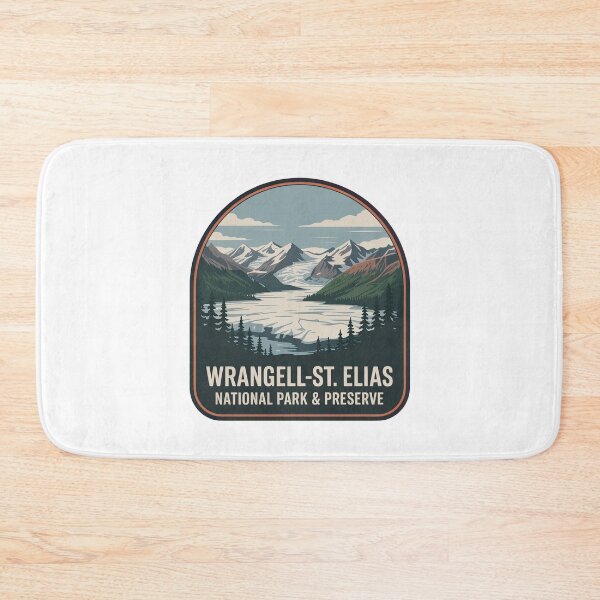 Item preview, Wrangell-St. Elias National Park & Preserve Vintage Travel Badge designed and sold by Teelogic.