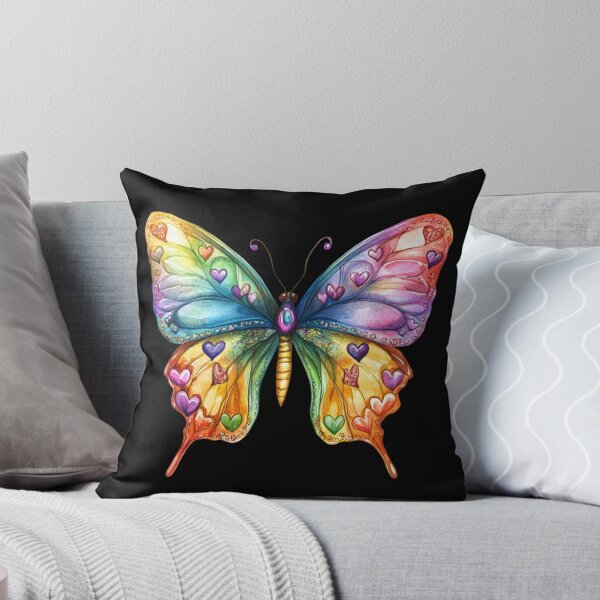 Item preview, Colorful Heart Patterned Butterfly designed and sold by jierrfan.