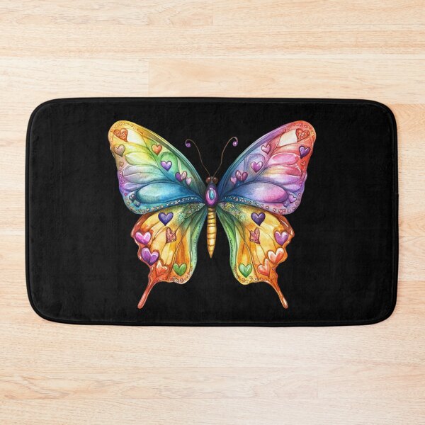 Item preview, Colorful Heart Patterned Butterfly designed and sold by jierrfan.