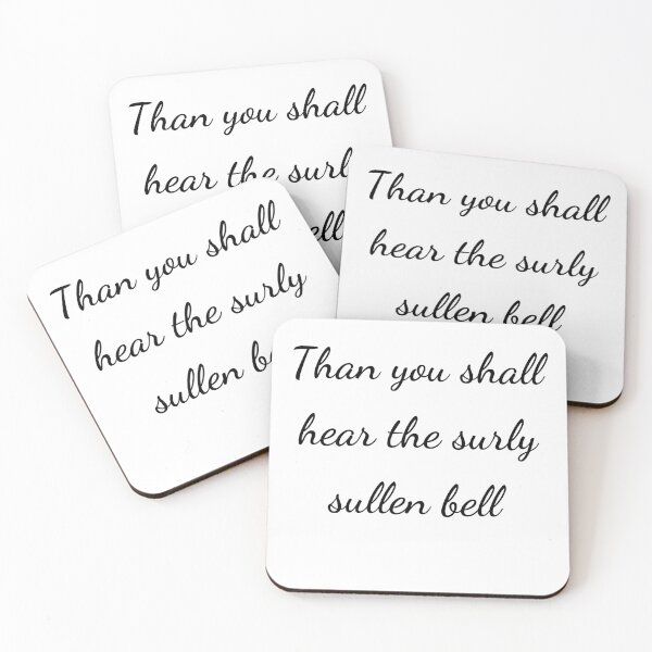 Item preview, “Than you shall hear the surly sullen bell” - handwriting black designed and sold by ariksworld.
