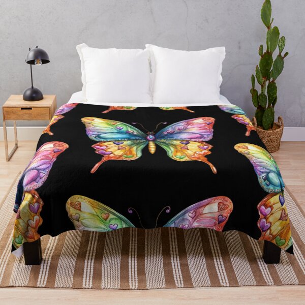Item preview, Colorful Heart Patterned Butterfly designed and sold by jierrfan.