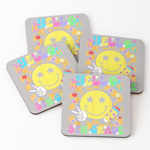 Item preview, Hello 5th Grade Team Smile Face Back to School Student Kids_2 designed and sold by mjohnson9.