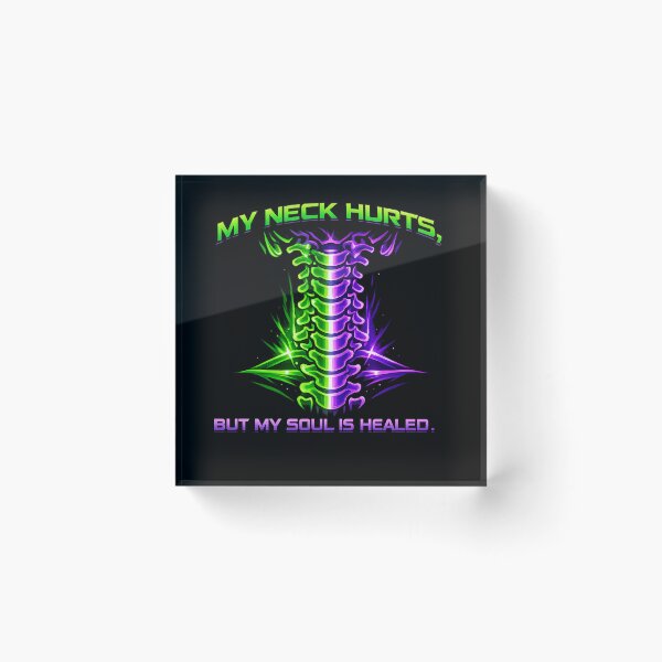 Item preview, My Neck Hurts But My Soul Is Healed designed and sold by  ZenRave Designs.