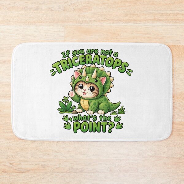 Item preview, If You Are Not A Triceratops What's The Point - Cute Dinosaur Pun designed and sold by RaulWeirdAndFun.