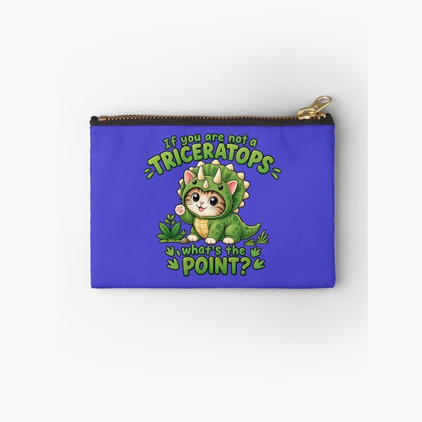 Item preview, If You Are Not A Triceratops What's The Point - Cute Dinosaur Pun designed and sold by RaulWeirdAndFun.