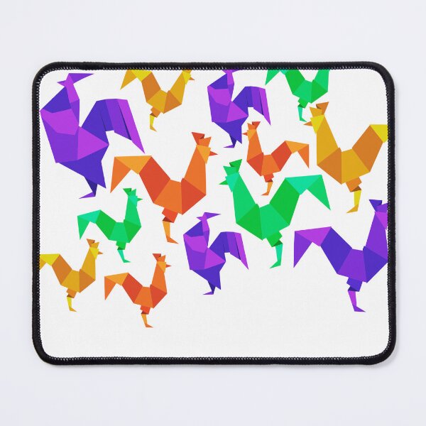 Item preview, origami roosters designed and sold by Wzorcowisko.