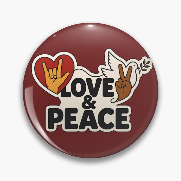 Item preview, Love & Peace – Sign Language Inclusion designed and sold by NinaCreator.