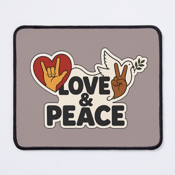 Item preview, Love & Peace – Sign Language Inclusion designed and sold by NinaCreator.