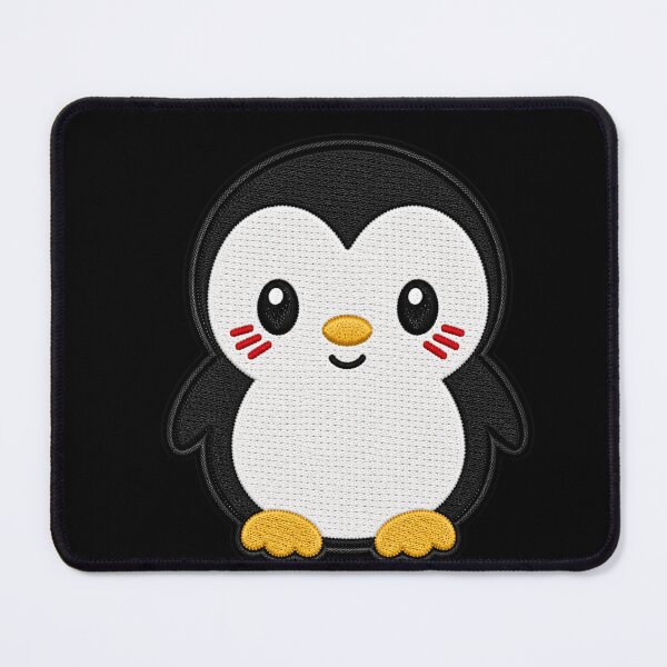 Item preview, Kawaii Penguin Embroidery Patch Illustration designed and sold by ColorSplash123.