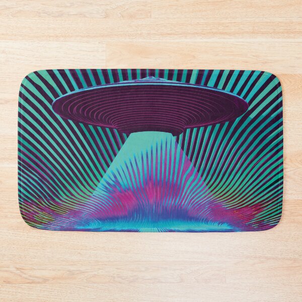 Item preview, Decoration UFO Eerie Space Weirdcore Doomcore Dark Space in Electric Teal designed and sold by ✨nightvrld.