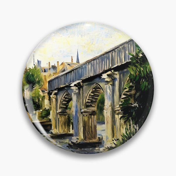 Item preview, Railway Bridge at Argenteuil (2): Brilliant Sunlight, Rippling Reflections designed and sold by artdesignsnow.