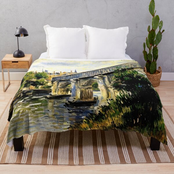Item preview, Railway Bridge at Argenteuil (2): Brilliant Sunlight, Rippling Reflections designed and sold by artdesignsnow.