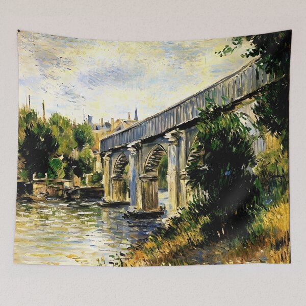 Item preview, Railway Bridge at Argenteuil (2): Brilliant Sunlight, Rippling Reflections designed and sold by artdesignsnow.