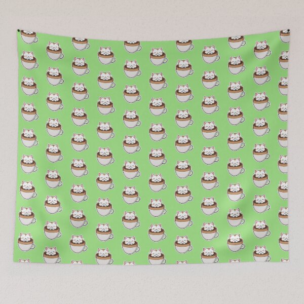 Item preview, Cute Cat in Coffee Cup Kawaii Cat Lover Coffee Sticker designed and sold by designerbhai009.