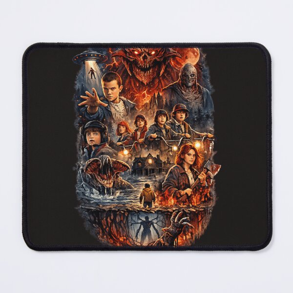 Item preview, Stranger Things Retro Horror Collage  Upside Down Adventure designed and sold by MaymaCAA.