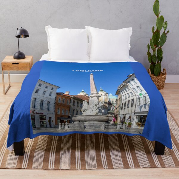 Item preview, Ljubljana Modern Travel Poster designed and sold by travelwitheric.