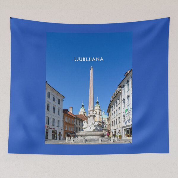 Item preview, Ljubljana Modern Travel Poster designed and sold by travelwitheric.