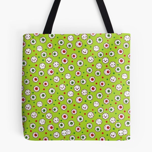Item preview, Eyeball Toss - Cute Kawaii Seamless Halloween Pattern designed and sold by inkaylindesign.