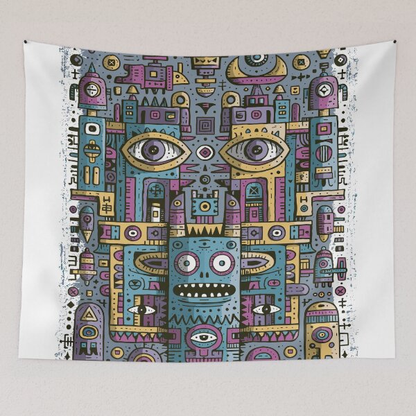 Item preview, Intricate Cosmic Eye Monster Bot Design designed and sold by Romgora.