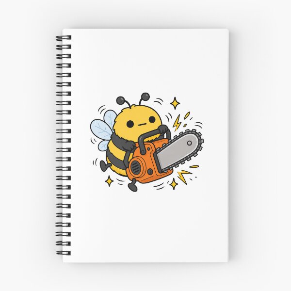 Item preview, Crazy Bee Chainsaw Funny Bee Construction Meme designed and sold by MonkiFlipp.