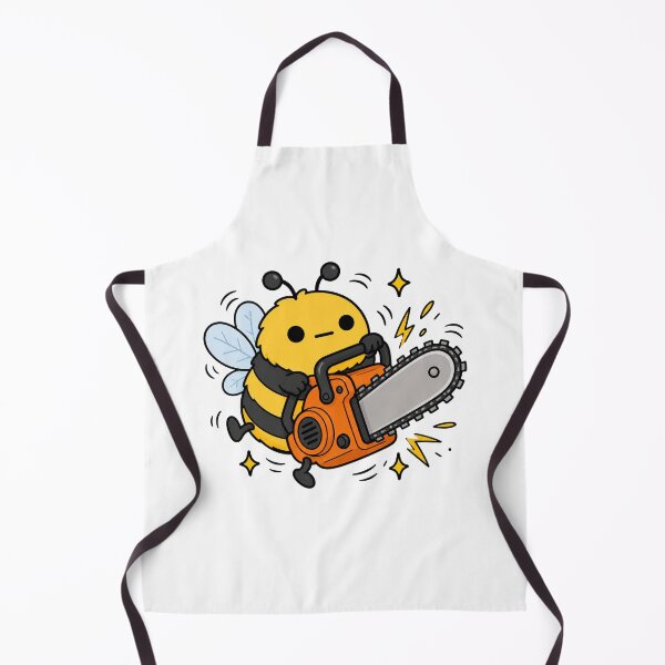 Item preview, Crazy Bee Chainsaw Funny Bee Construction Meme designed and sold by MonkiFlipp.