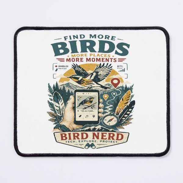 Item preview, Bird Nerd Retro Birdwatching Nature Lover Design designed and sold by JansenGS.