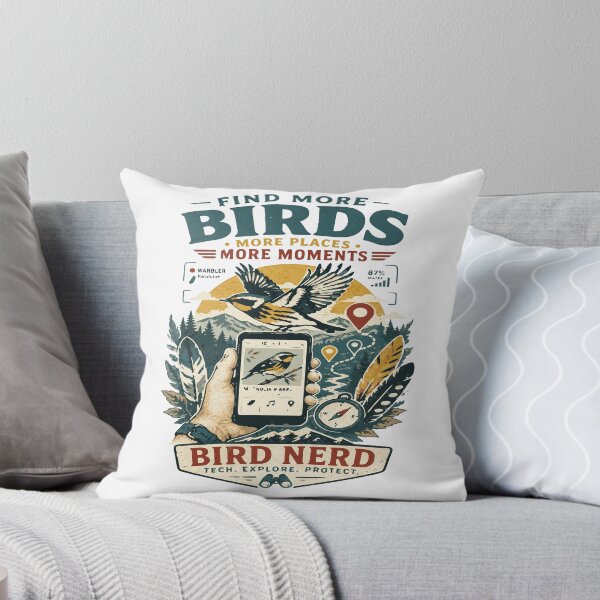 Item preview, Bird Nerd Retro Birdwatching Nature Lover Design designed and sold by JansenGS.