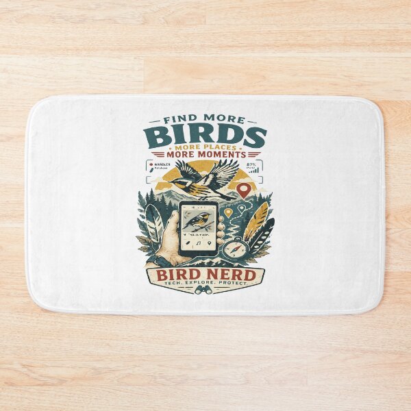 Item preview, Bird Nerd Retro Birdwatching Nature Lover Design designed and sold by JansenGS.