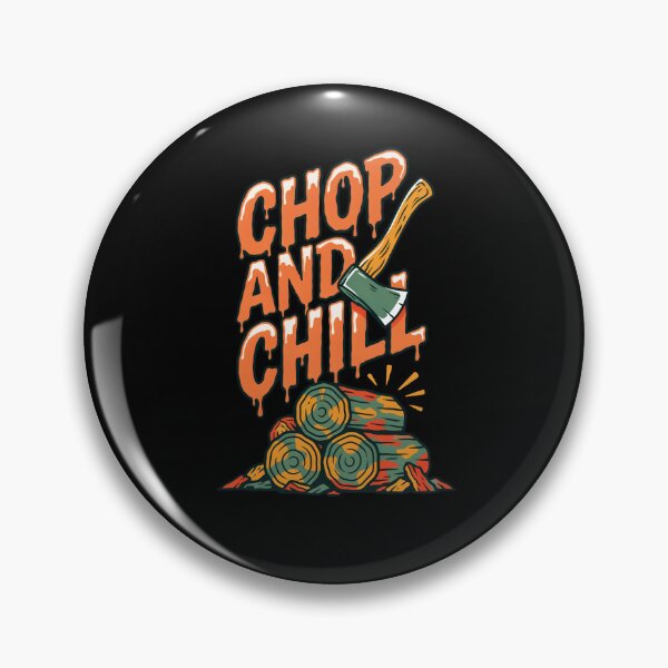Item preview, Chop and Chill Camping Lumberjack Vintage designed and sold by ViktoonShirts.