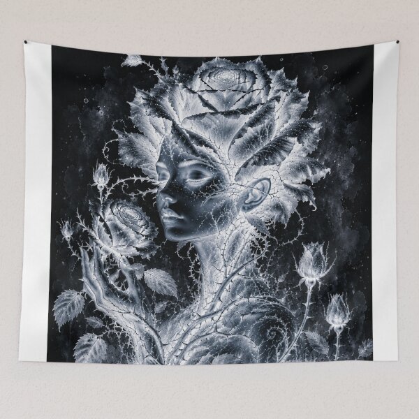 Item preview, Rose personified — botanical apparition in negative designed and sold by Axokris.