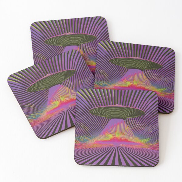 Item preview, Decoration UFO Eerie Space Weirdcore Doomcore Dark Space in Atomic Pink designed and sold by ✨nightvrld.