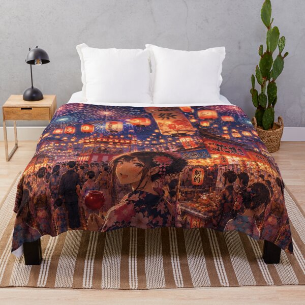 Item preview, Japanese Summer Festival at Night - Women in Kimono designed and sold by CzipipitoStudio.
