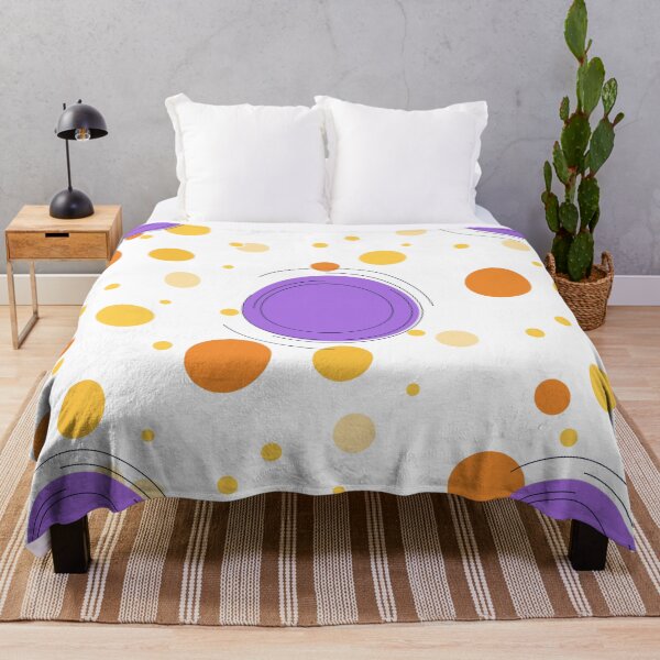 Item preview, ro Polka Dot Pattern Purple Orange Gold Geometric Abstract Aesthetic designed and sold by Rehnair.