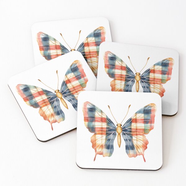 Item preview, Plaid Patterned Butterfly designed and sold by jierrfan.